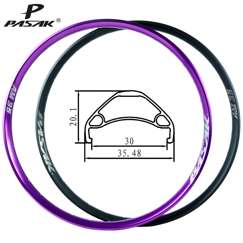 Обода для горного велосипеда алюминиевые 26 27.5 29 дюймов 35 мм широкие для городских и внедорожных условий