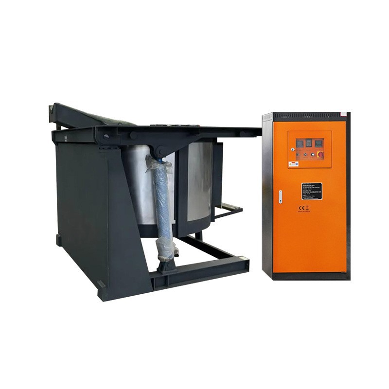 Aluminum Melting Furnace with Crucible Supply Hydraulic Tilting Can Aluminum Alloy Melting Furnace Igbt Electromagnetic Induction Melting Furnace