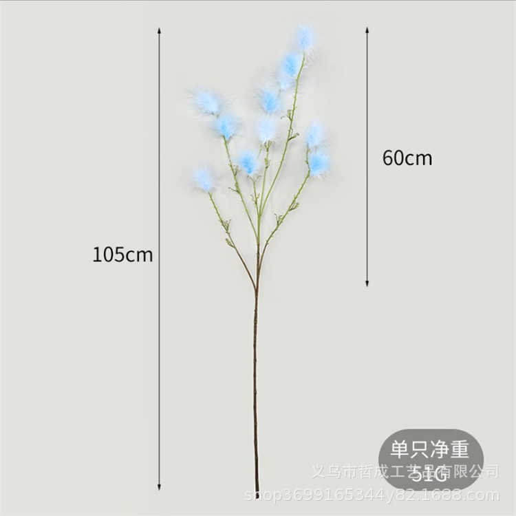Scandinavian Home Decoration Simulated Single Branch Elegant Dandelion Fake Flower Living Room Home Decoration Simulated Hand-Held Bouquet