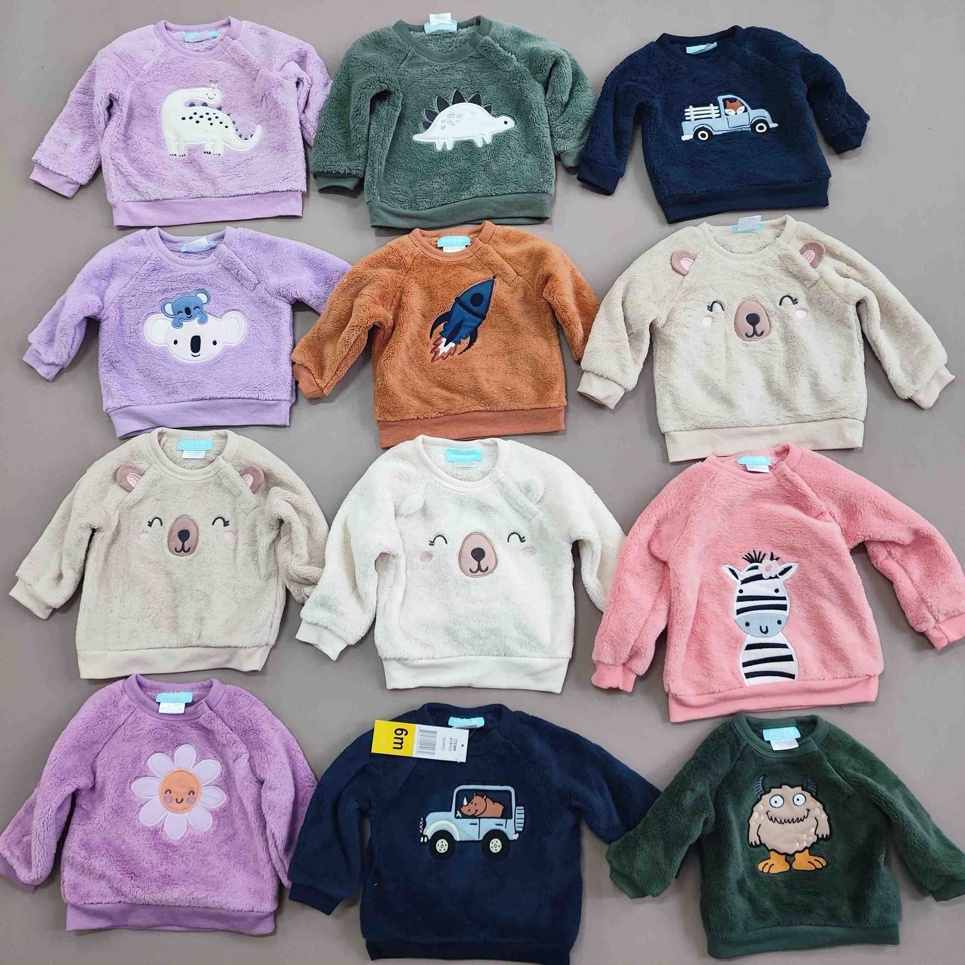 2024 foreign trade cross-border exclusive in stock stock inventore children's clothing men's and women's coral fleece sweater long-sleeved top