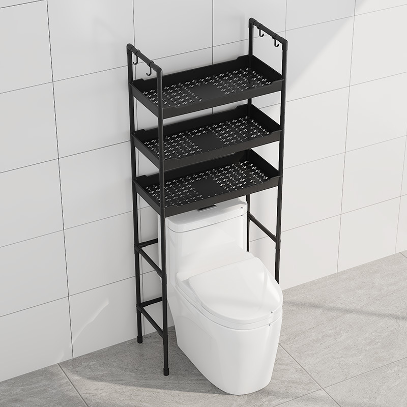 Cross-border Hot Sale Floor Simple Toilet Storage Rack Bathroom Storage Rack Laundry Rack Multi-layer Toilet Rack