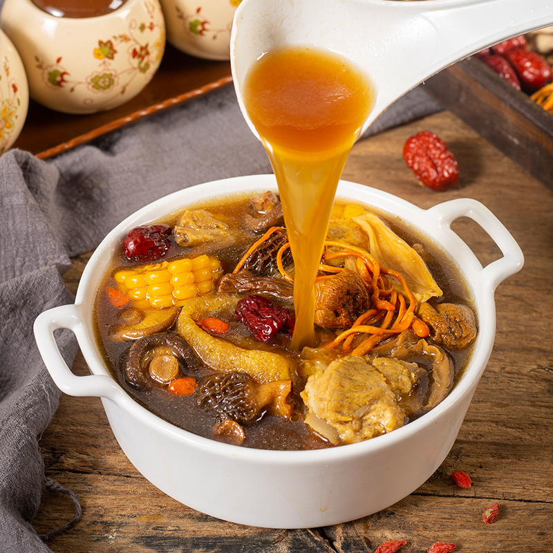 Yunnan Specialty Colorful Mushroom Soup Bag, Gift Box, Soup, Matsutake Mushroom Hot Pot Soup Bag, Dry Morel