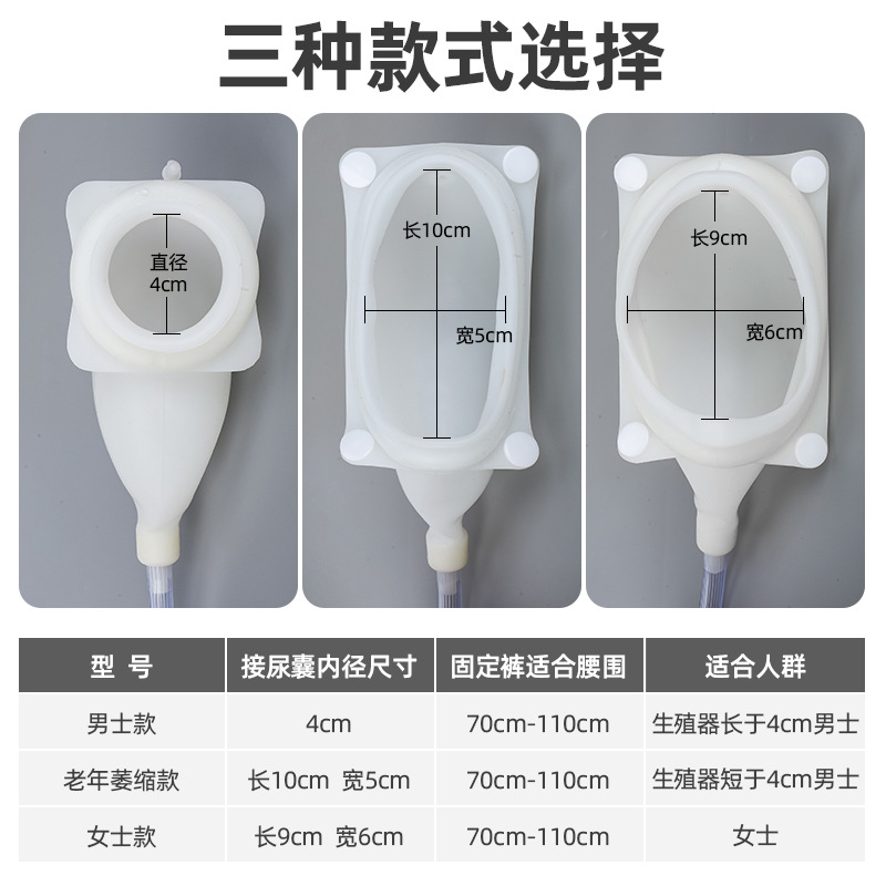 Urinal Device for the Elderly, Incontinence Catheter, Bedridden Paralyzed Patient Urination Artifact, Leak-Proof Urine Collection Bag for Men and Women