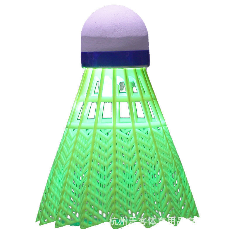 Plastic Luminous Badminton Luminous Badminton Wholesale Exercise Colorful Wick Plastic with Luminous Feathers