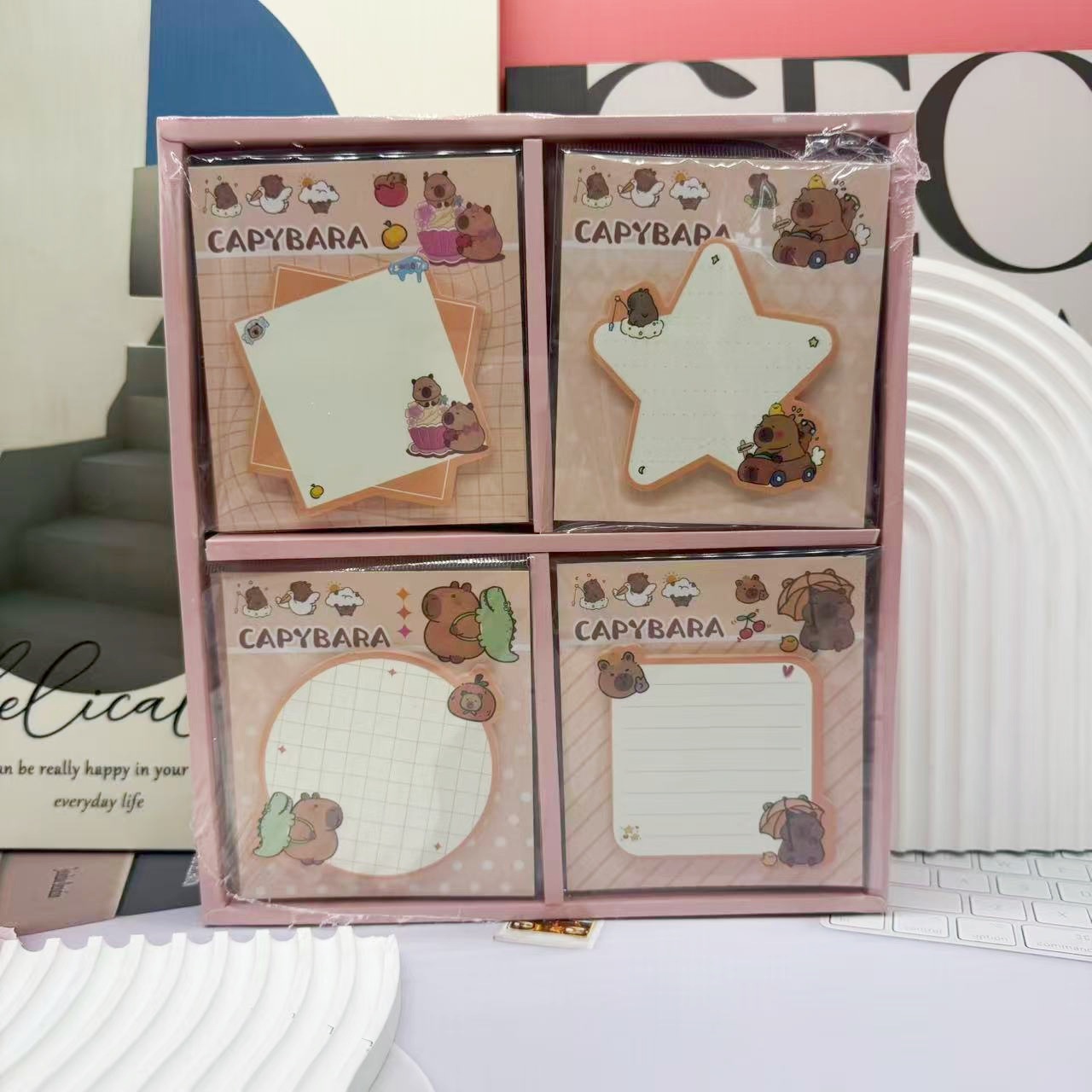 Новая мультяшная записная книжка, стильная простая бумага для сообщений, записная бумага, элемент декора для студенческого справочника