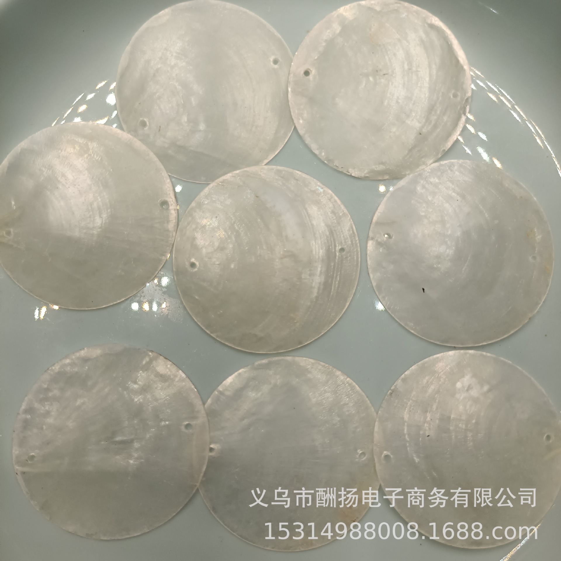 Natural Shells, Conch Mirror Shell Discs, Mica Chips, Transparent Shell Handmade Materials, DIY Wind Chimes, Lighting Accessories Wholesale
