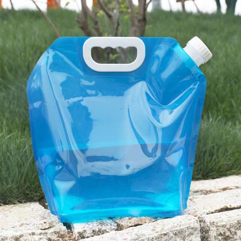 Outdoor portable folding water bag large capacity portable water bag with faucet water bag car water bag with valve portable