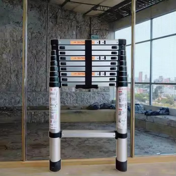 Лестница из алюминиевого сплава, бамбуковая лестница, телескопическая бамбуковая лестница, бытовая лестница, одноуровневая