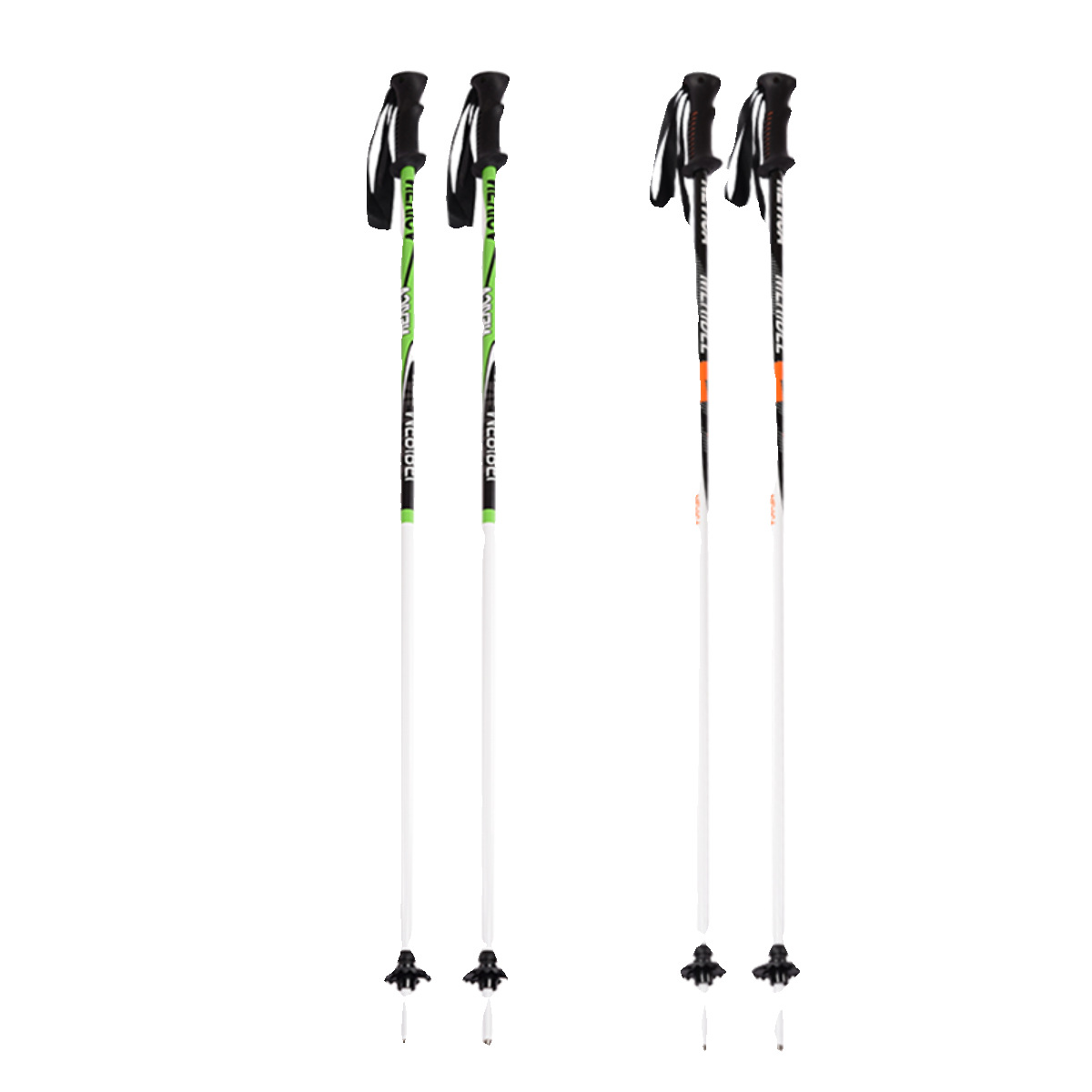 Snowpower Double Ski Snow Pole Cane Lightweight Aluminum-Magnesium Alloy Adult Men and Women 110-130