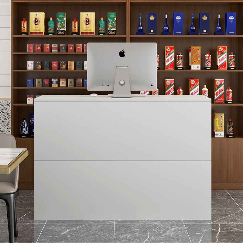 Simple Clothing Store Commercial Bar Cashier Beauty Salon Front Desk Reception Desk Women's Clothing Store Small Counter Table