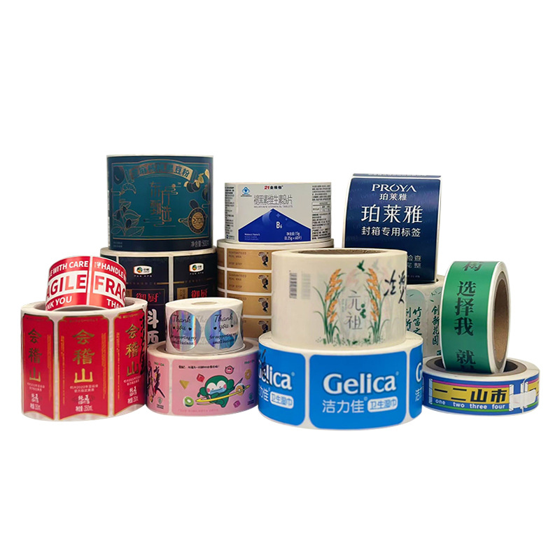 Spot Amazon stickers polka dot coated paper sealing stickers stickers adhesive labels wholesale label paper Thermal