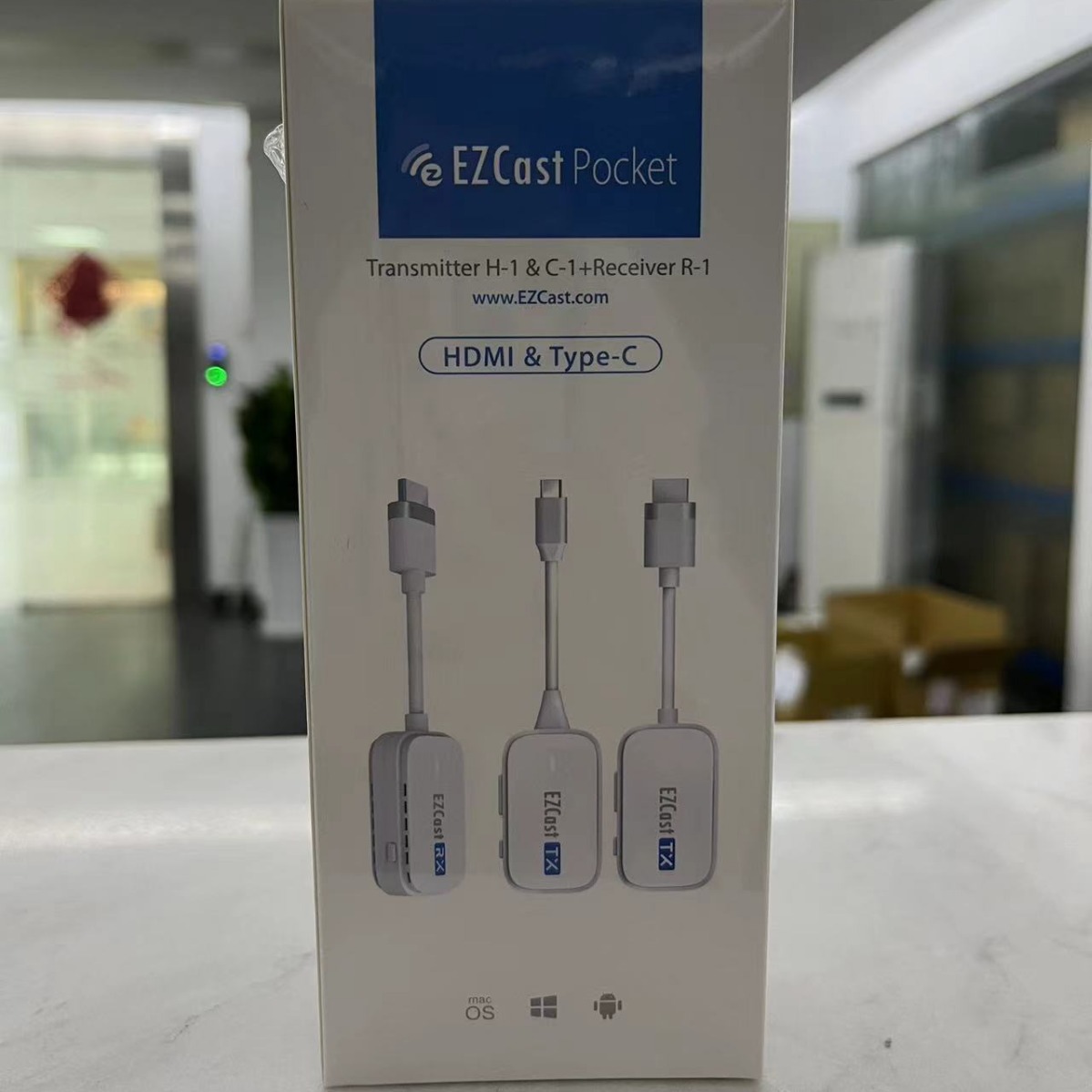 EZCast Pocket Беспроводная Передача Изображения Type-c + HDMI Улучшенная Версия