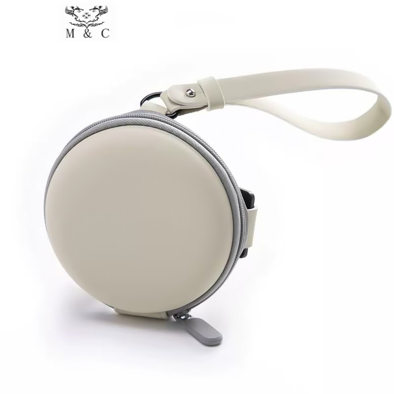 Круглый чехол для очков, складной чехол для очков, косметичка, мягкая сумка на молнии, портативная кожаная сумка, EVA, защитный чехол, противоударный