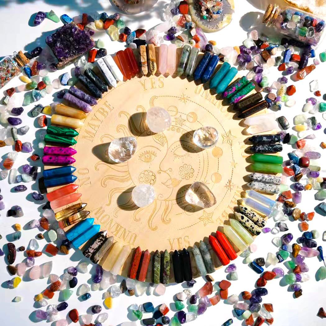 Cross-border natural single pointed hexagonal column natural stone ornaments gem crafts men and women wholesale crystal stone jewelry