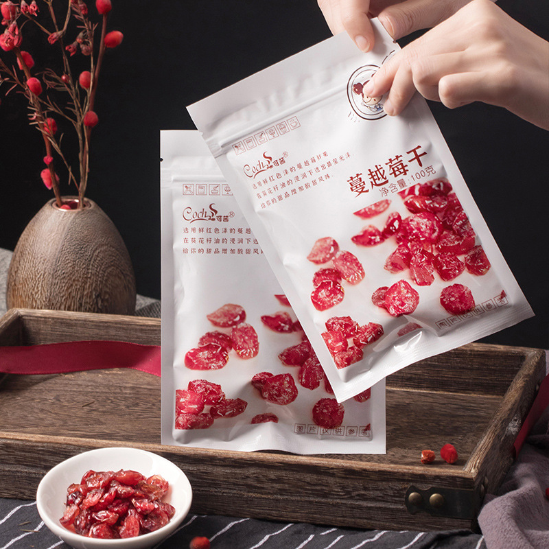 Сырьё для выпечки [Coch/Keqian] Сушёная клюква 100 г/пакет Американские нарезанные сохранённые печенья