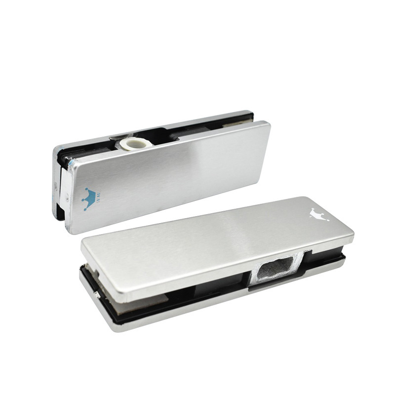 Universal stainless steel glass door clip upper and lower clip 10-12mm frameless spring door clip fixing clip