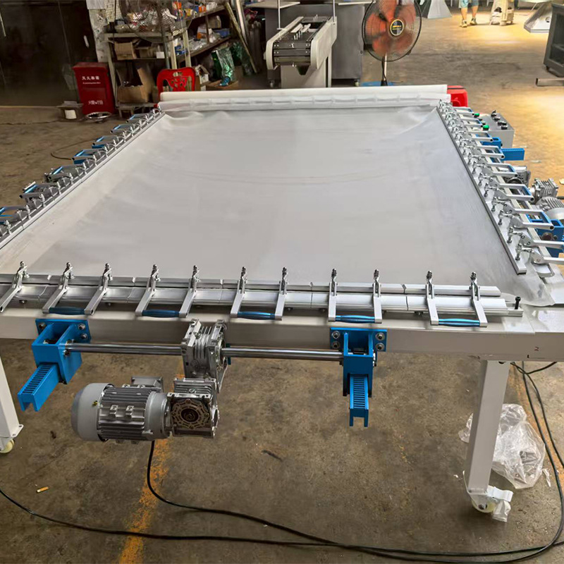 Large Electric Screen Tensioning Machine Shenzhen Manufacturer Fully Automatic Screen Printing Uv Screen Tensioning Machine Equipment High Tension Screen Tensioner