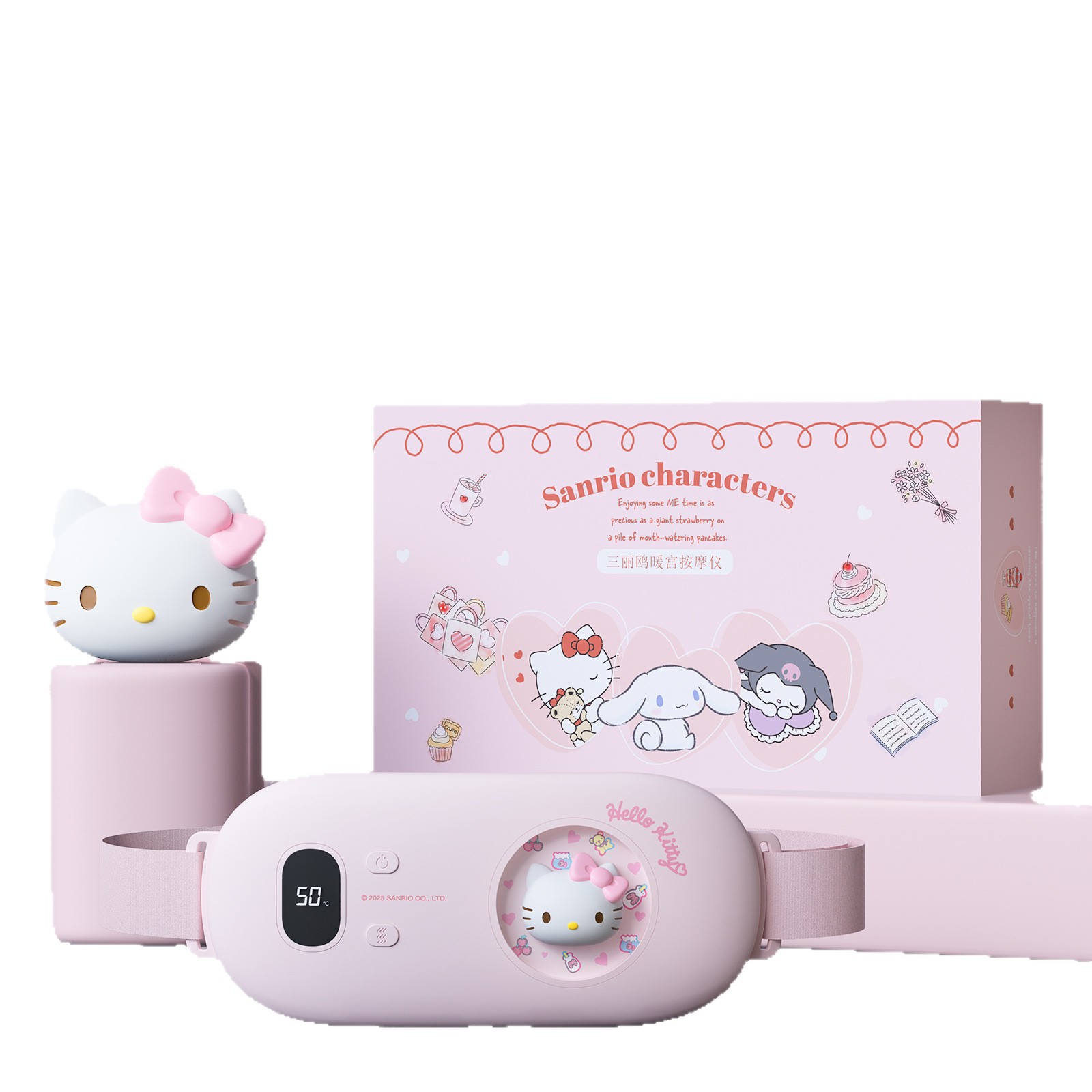 Sanrio Warming Massage for Menstrual Cramps, Vibrating Massage with Heat for Uterine Cold, Waist and Abdomen Warm Compress for Women, Gift for Girlfriend