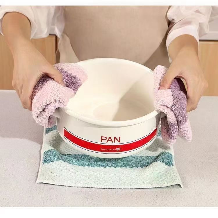 New European Flower Rag, Non-Stick, Oil-Free, Lint-Free, Table and Dishwashing Rag, Thickened Water-Absorbent Decontamination Scouring Pad