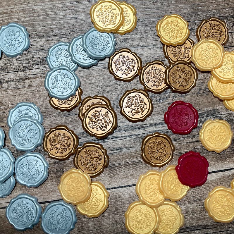 Fire Paint Sticker Wax Label Seal Three-dimensional Relief Seal Retro Style Decoration Self-adhesive Invitation Letter Envelope Love Letter Sealing Sticker