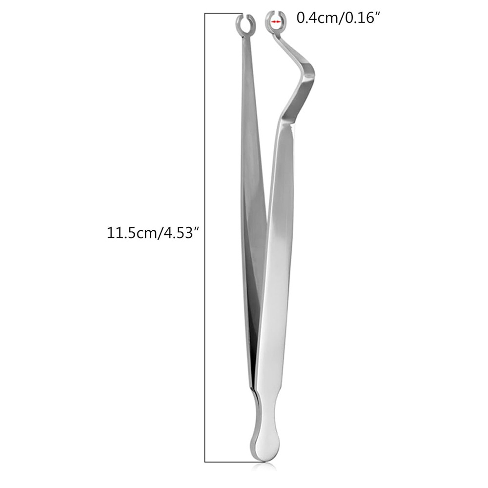 Danhui Professional Stainless Steel Cochlear Clip Tattoo Piercing Tool Pliers Leather Drill Triangle Opening Pliers Punching Tool