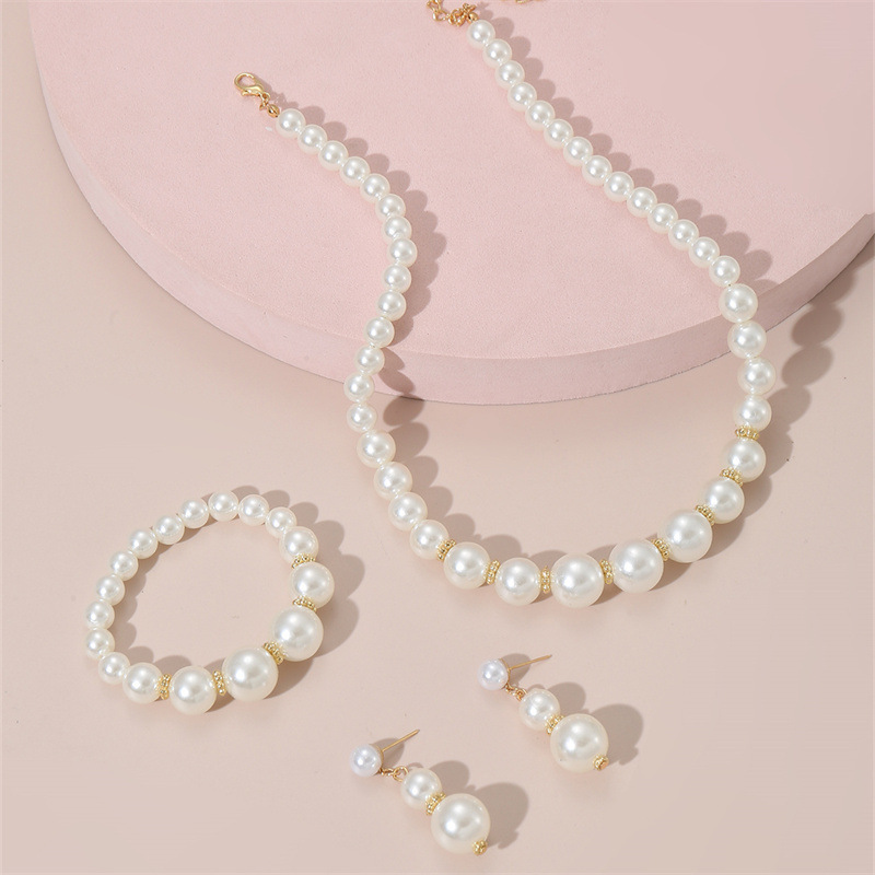 Милое и сладкое ожерелье для детей из бусин, имитация жемчуга, высококачественный набор для девочек, доступная роскошь