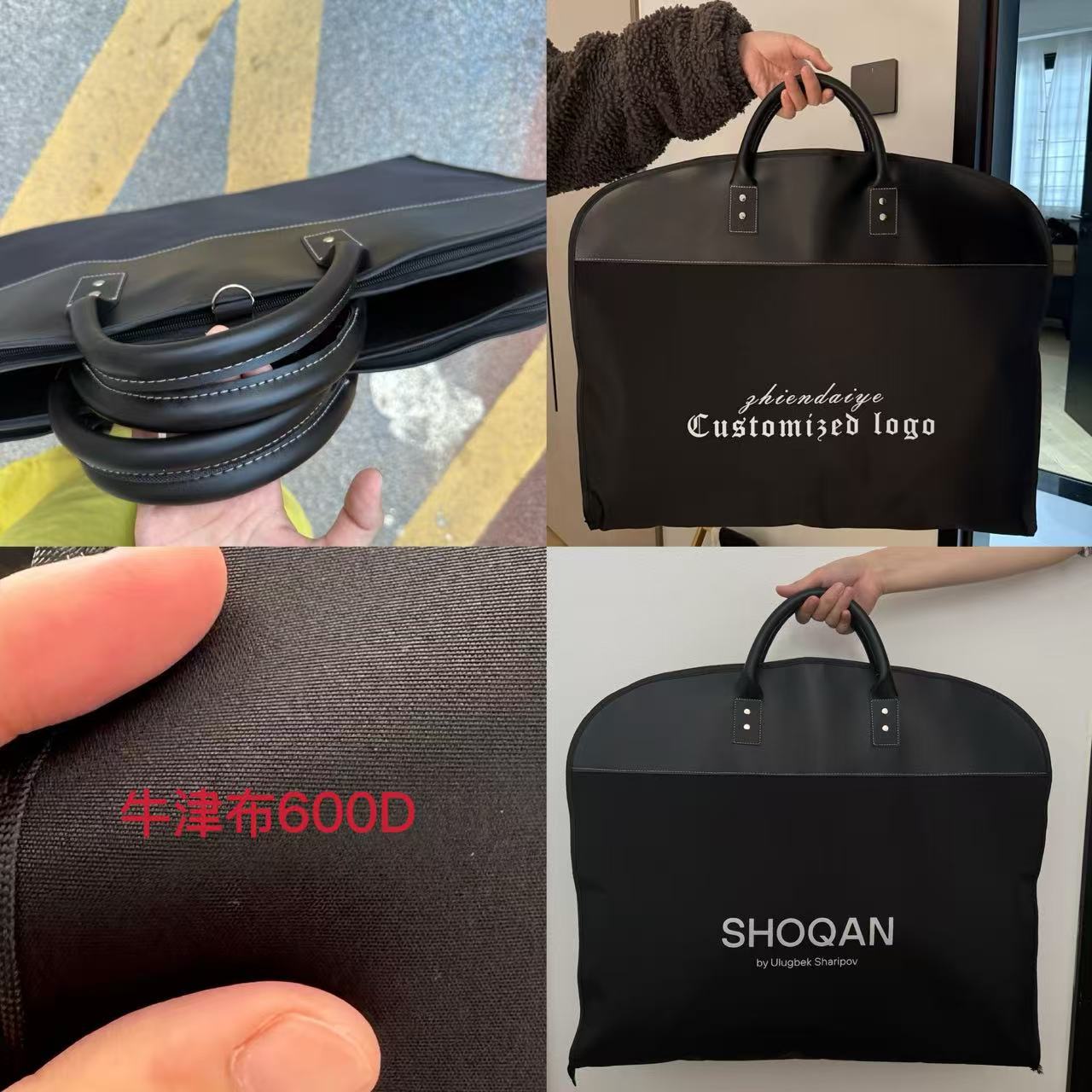 Advanced suit bag handbag leather thickened dust cover travel business non-woven waterproof moisture-proof suit cover