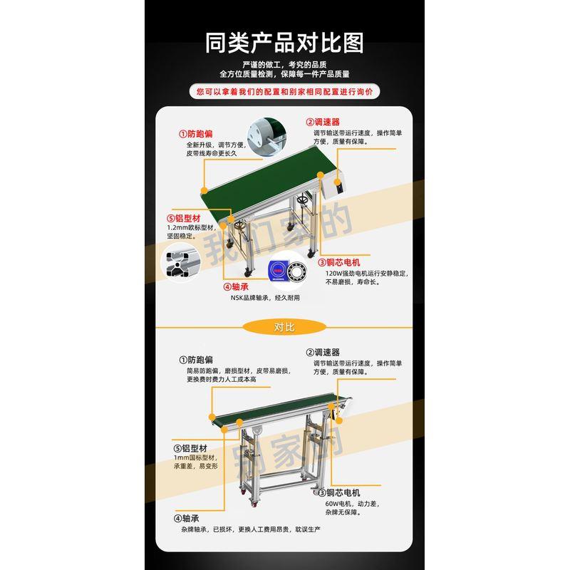 Factory Assembly Line Conveyor Belt Conveyor Belt Small Conveyor Express Sorting Line Injection Molding Machine Belt Line Conveyor Line