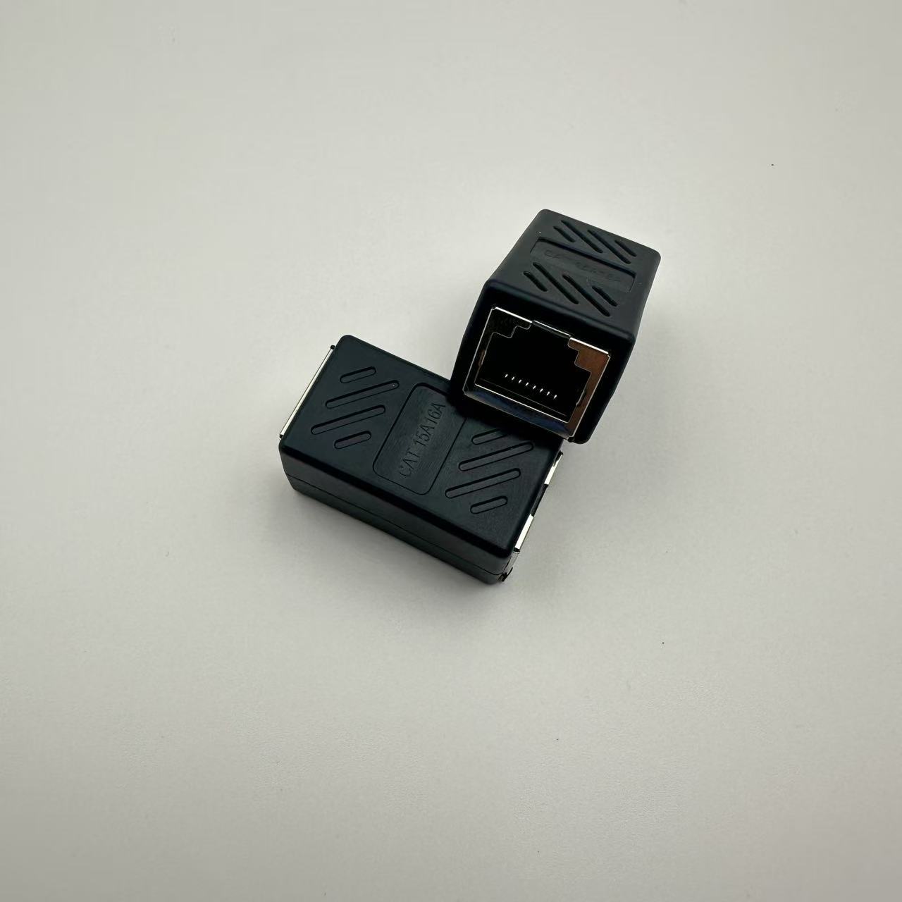 Rj45 Network Straight-Through Head Computer Network Cable Extender Connector Butt Joint 8P8C Shielded Straight-Through Head Splitter