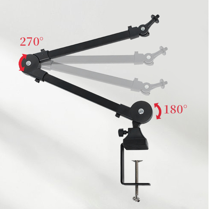 New Nb35 Microphone Springless Microphone Cantilever Bracket Live Broadcast Bracket Comes with Cable Management Clip Desktop Bracket