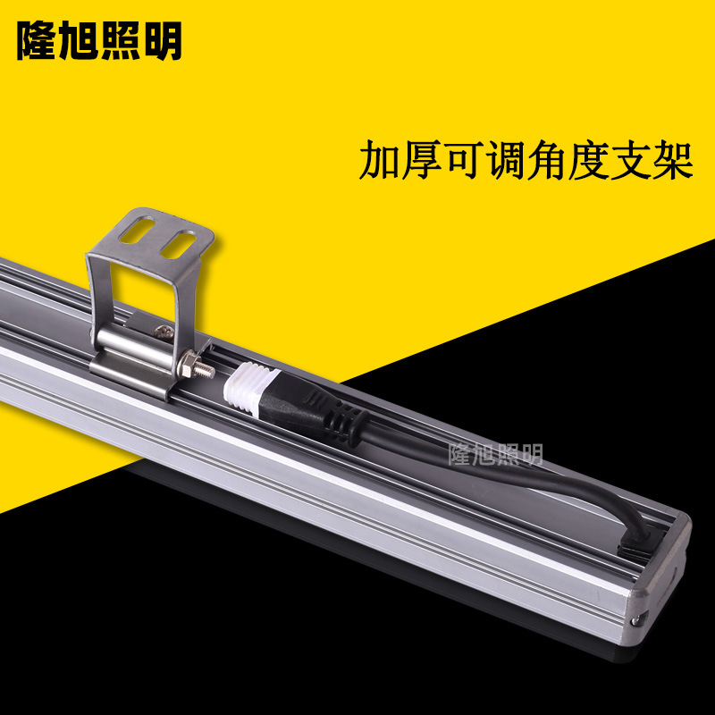 Led Outdoor Waterproof Wall Washer Light for Exterior Wall Lighting, Linear Strip Spotlight Dmx512 Rgbw Colorful Marquee Light