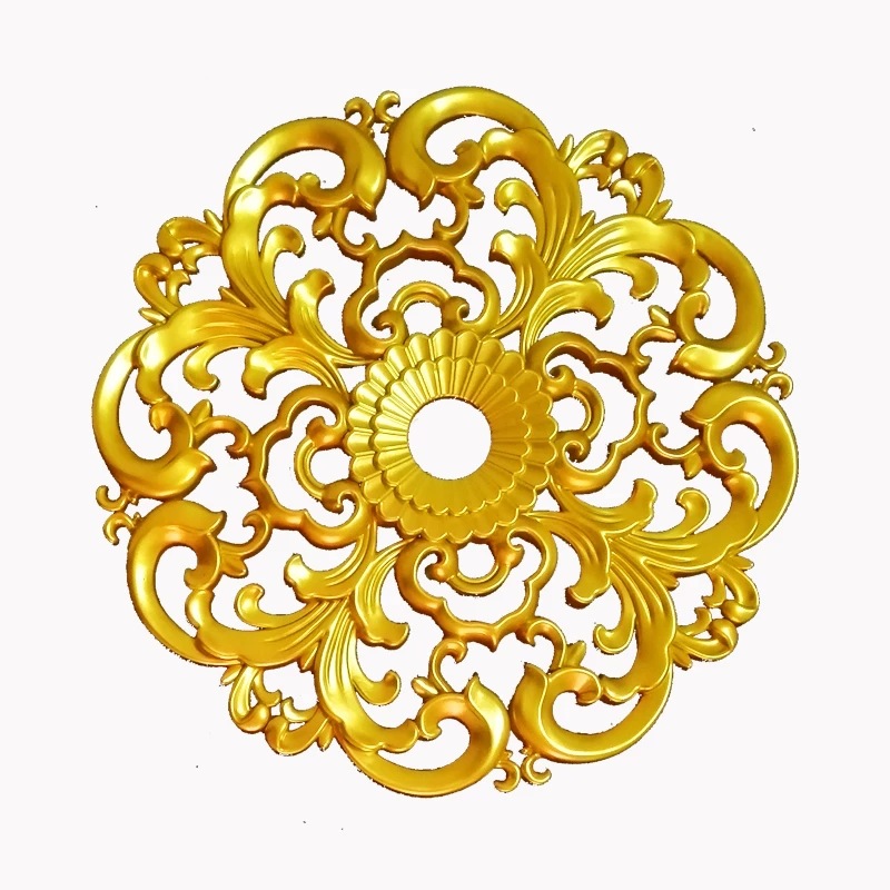 European-style decorative flower background wall decorative ceiling corner flower hollow carved PS decorative material ceiling corner flower ceiling