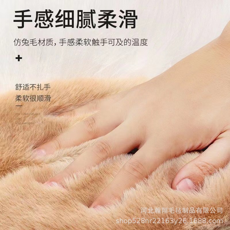 Factory wholesale anti-wool insoles anti-rabbit fur insoles lengthened thickened warm insulation insoles soft and delicate height protection