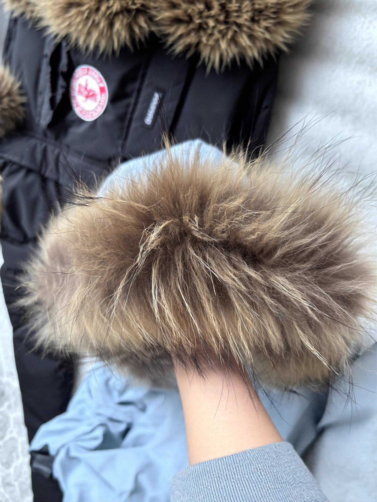 Parker Kidsren's down Jacket Warm Winter Kidsren's Large Fur Collar Hoodie Pure Color Baby Jacket Boys and Girls Winter