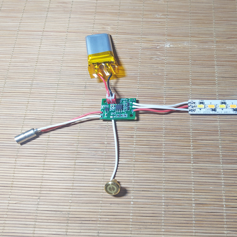 Rechargeable Touch Light Circuit Board Touch Single and Double Tone Light 5V Desk Lamp Control Board USB Charging Led Light Circuit Board