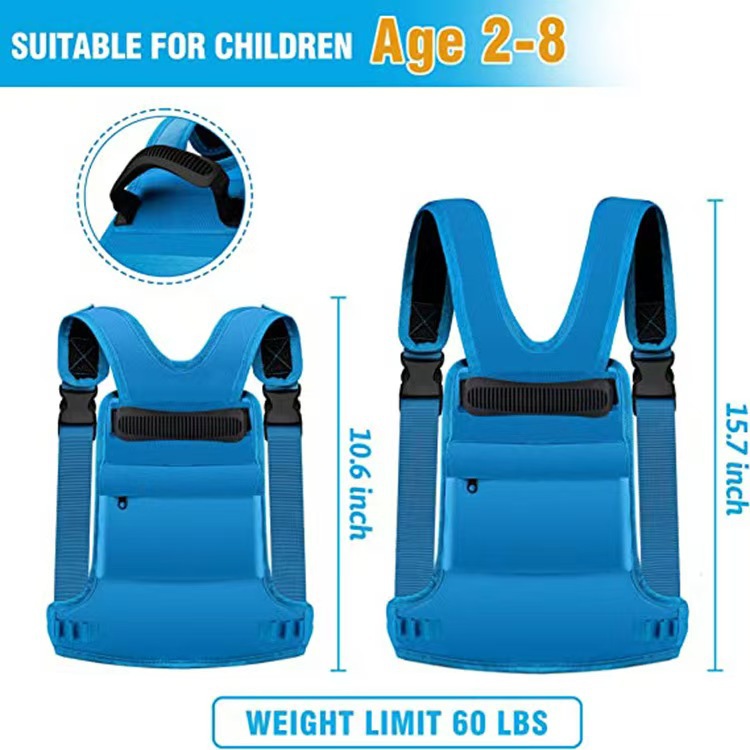 Cross-Border New Amazon Children's Ski Training Belt Skating Anti-Fall Traction Belt Beginner Ski Auxiliary Traction Rope