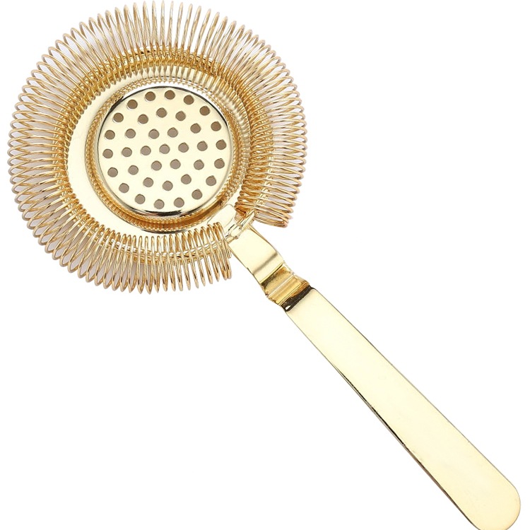 Professional Stainless Steel Cocktail Ice Strainer Cocktail Ice Separator Filter Ice Separator Mesh Stirrer Cup for Bar