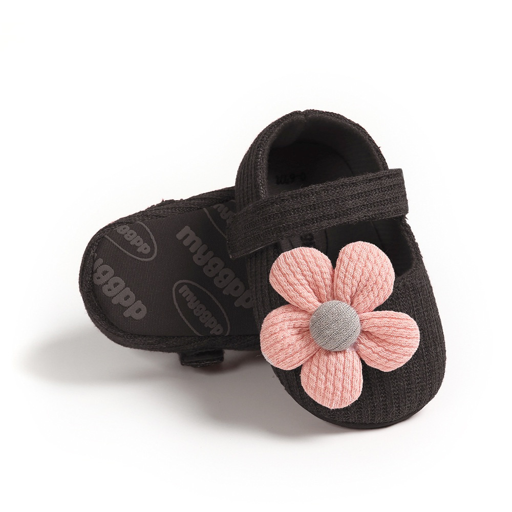 Baby's Shoes Toddler Shoes Baby's Soft Sole Flower Shoes Loving Style Baby Girl's Cloth Shoes Toddler Shoes