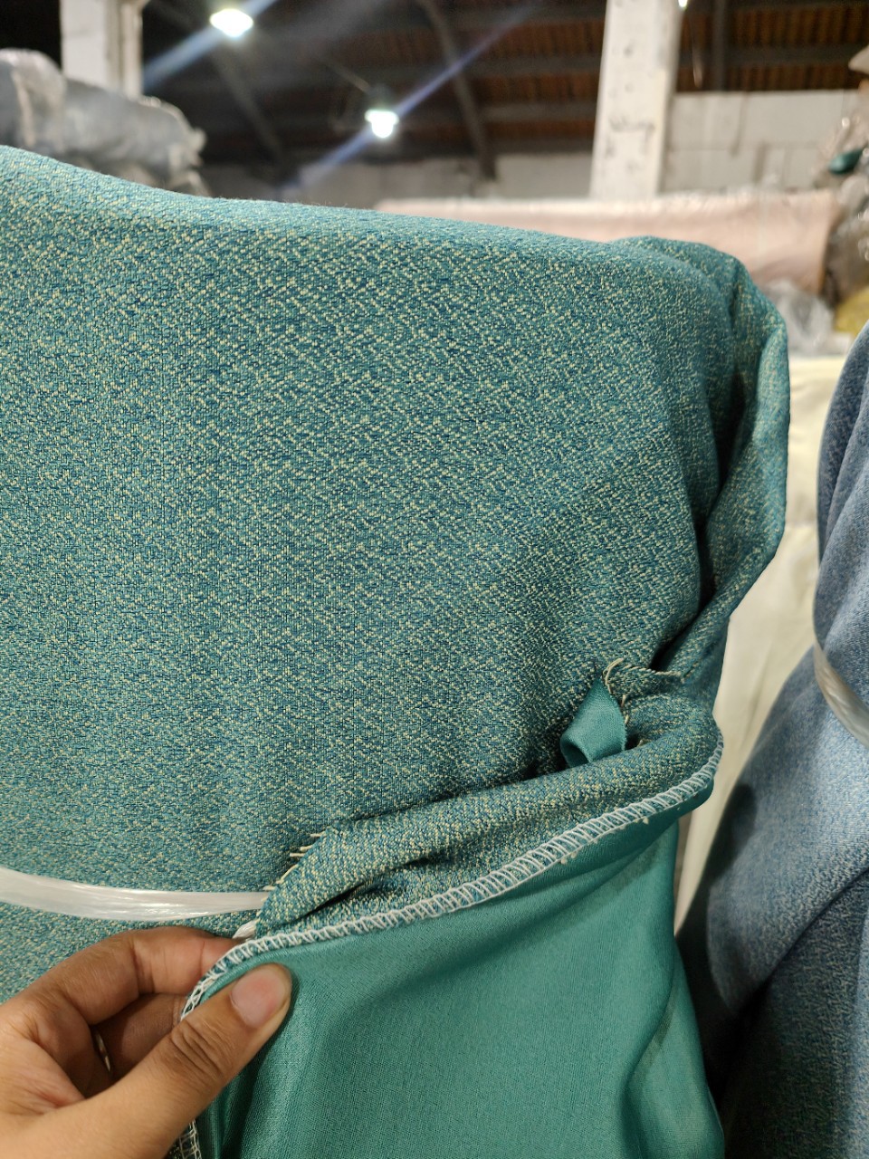 Warehouse Stock Curtain Fabric Cheap Treatment Supply Light Spinning City Market Wholesaler Quality Meter Count Guaranteed