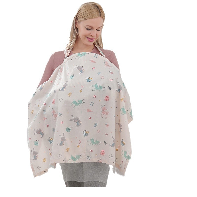 Breastfeeding Towel, Out-And-Out Feeding Artifact, Fig Leaf Cover, Multi-Functional Cover, Anti-Exposure Cloak, Summer Breathable and Thin