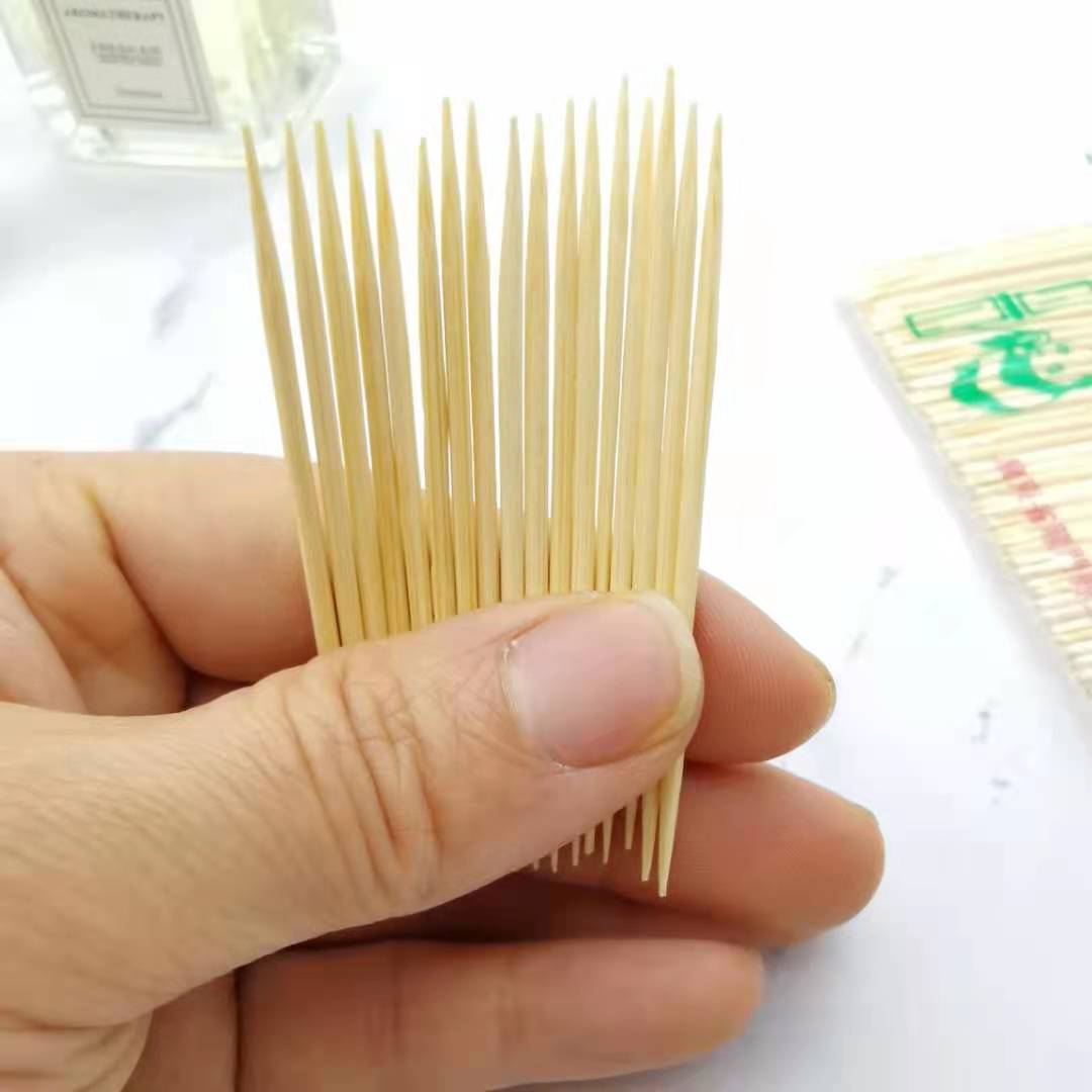 [Fine Toothpick Type 230] Natural Bamboo Double-Headed Disposable Bamboo Toothpick Portable Hotel Bamboo Toothpick