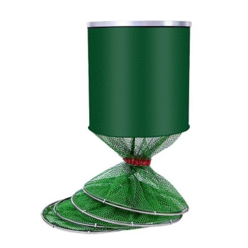 Fishing Net Bag for Wild Fishing, Reinforced and Thickened, Quick-Drying, Coated to Prevent Fish from Getting Caught, Foldable Fish Protection Bag