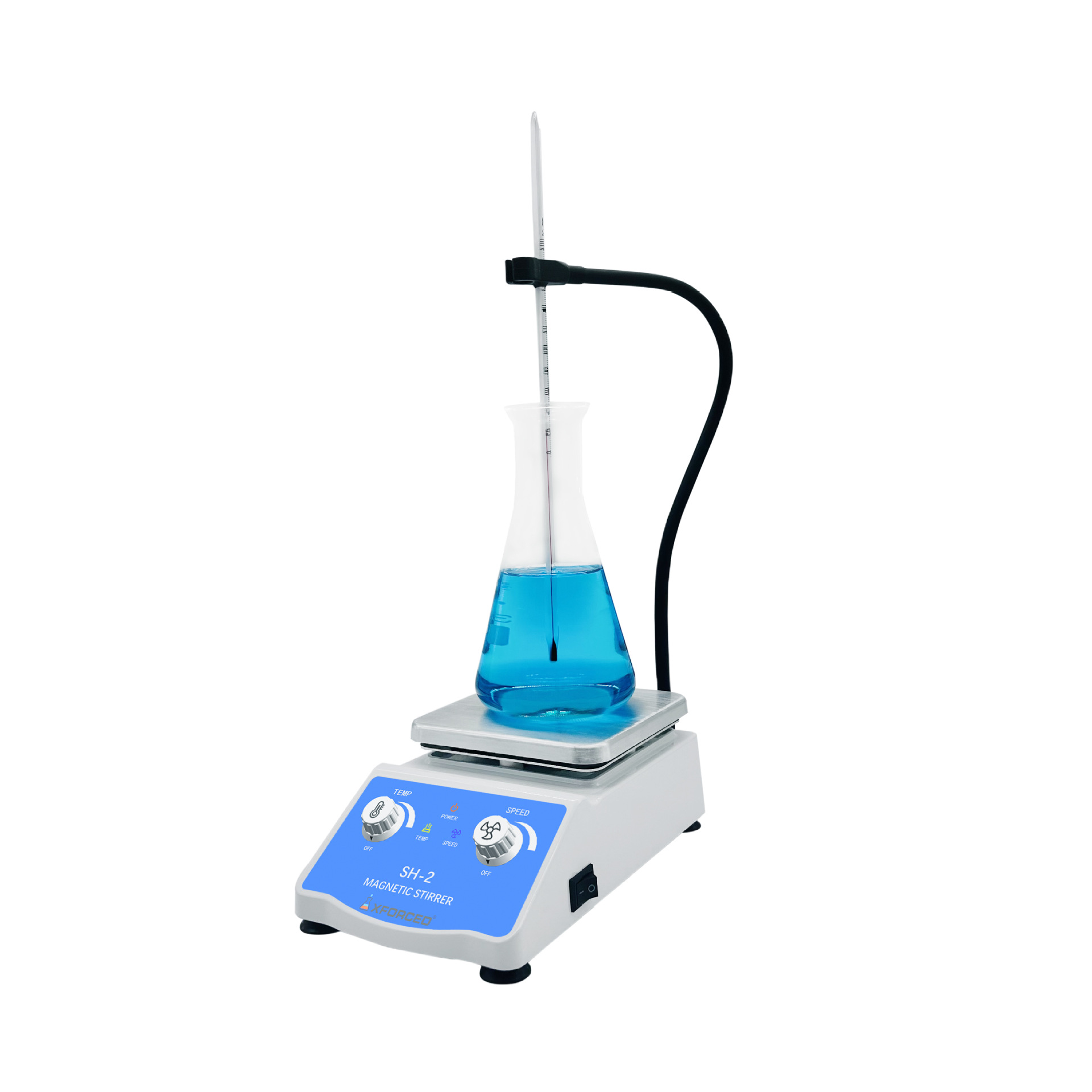 Sh-2 Magnetic Mixer Heating Stepless Speed Regulation Laboratory Small Electric Vertical Pigment Mixer