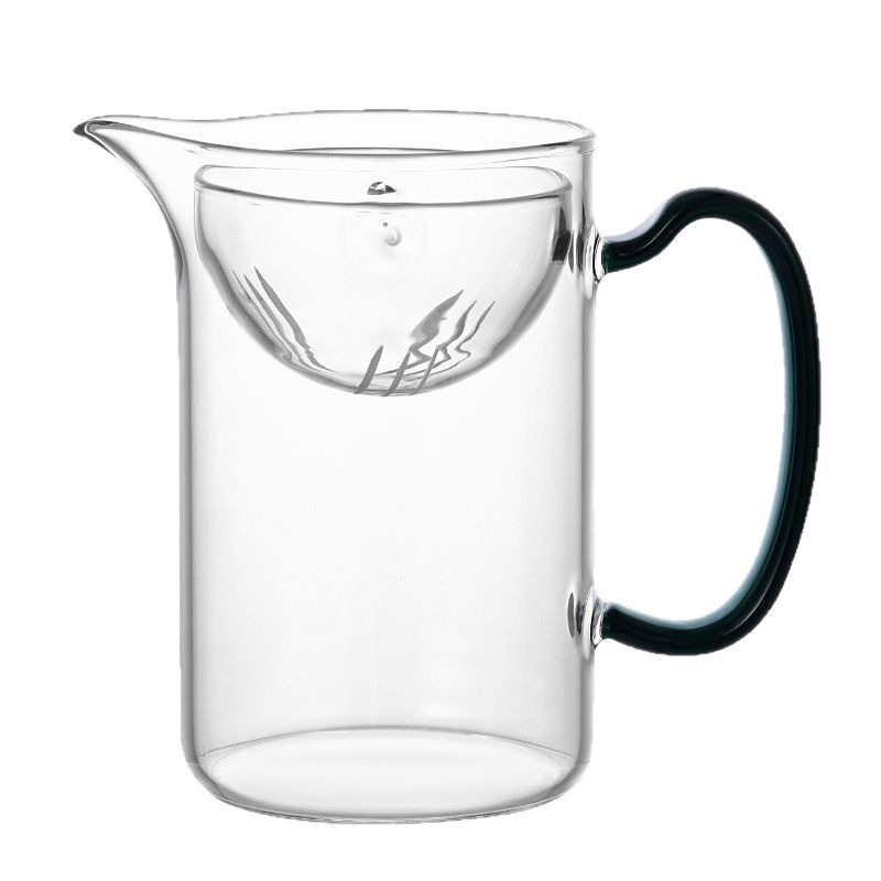 Pu'er Xiaoqing Orange Special Pot High Borosilicate Glass Fare Cup with Filter Kung Fu Tea Tea Set High Temperature Resistant Tea Splitter