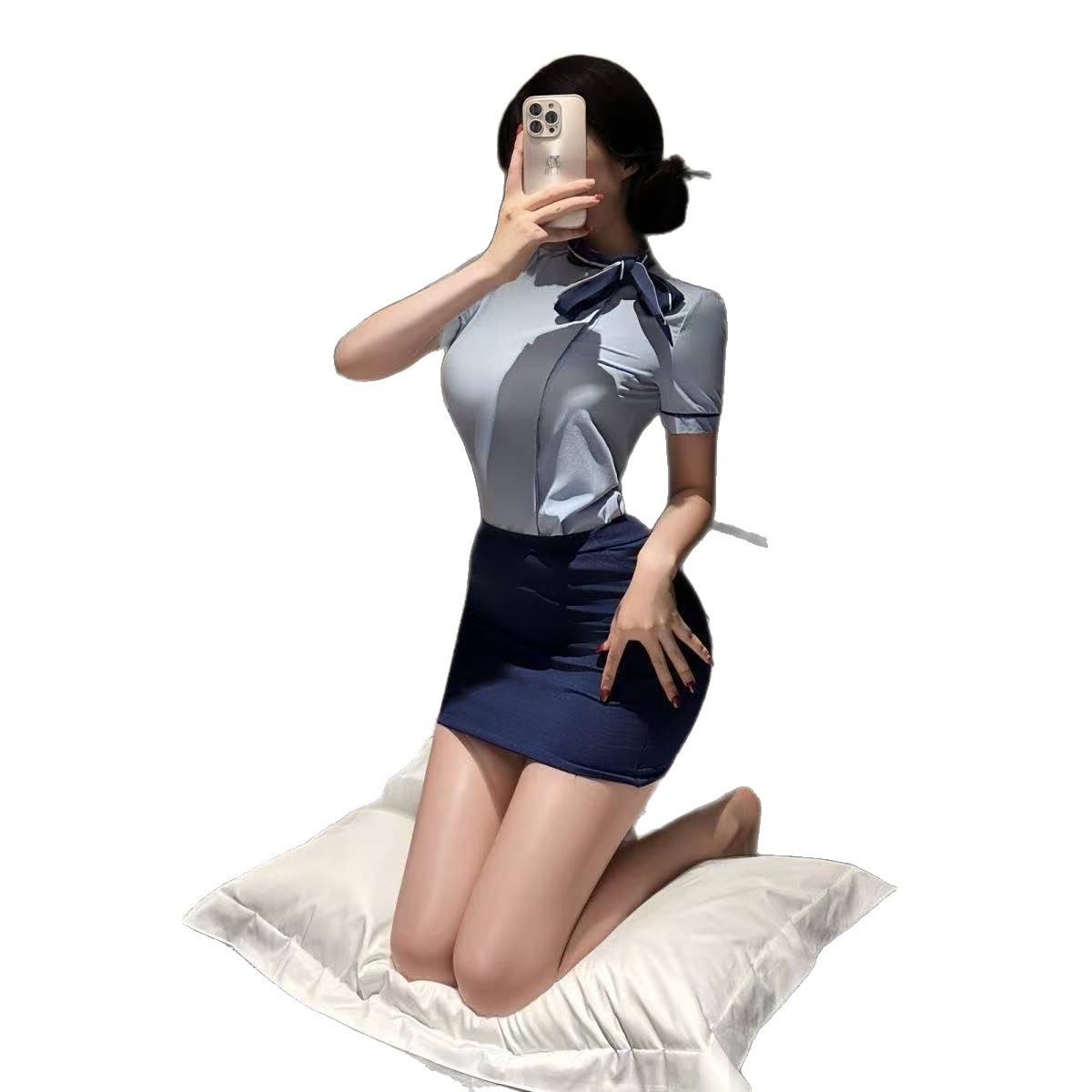 Qiaoduo Stewardess Uniform Professional Wear Female Private Stewardess Passionate Underwear Uniform Role Play Costume Dropshipping