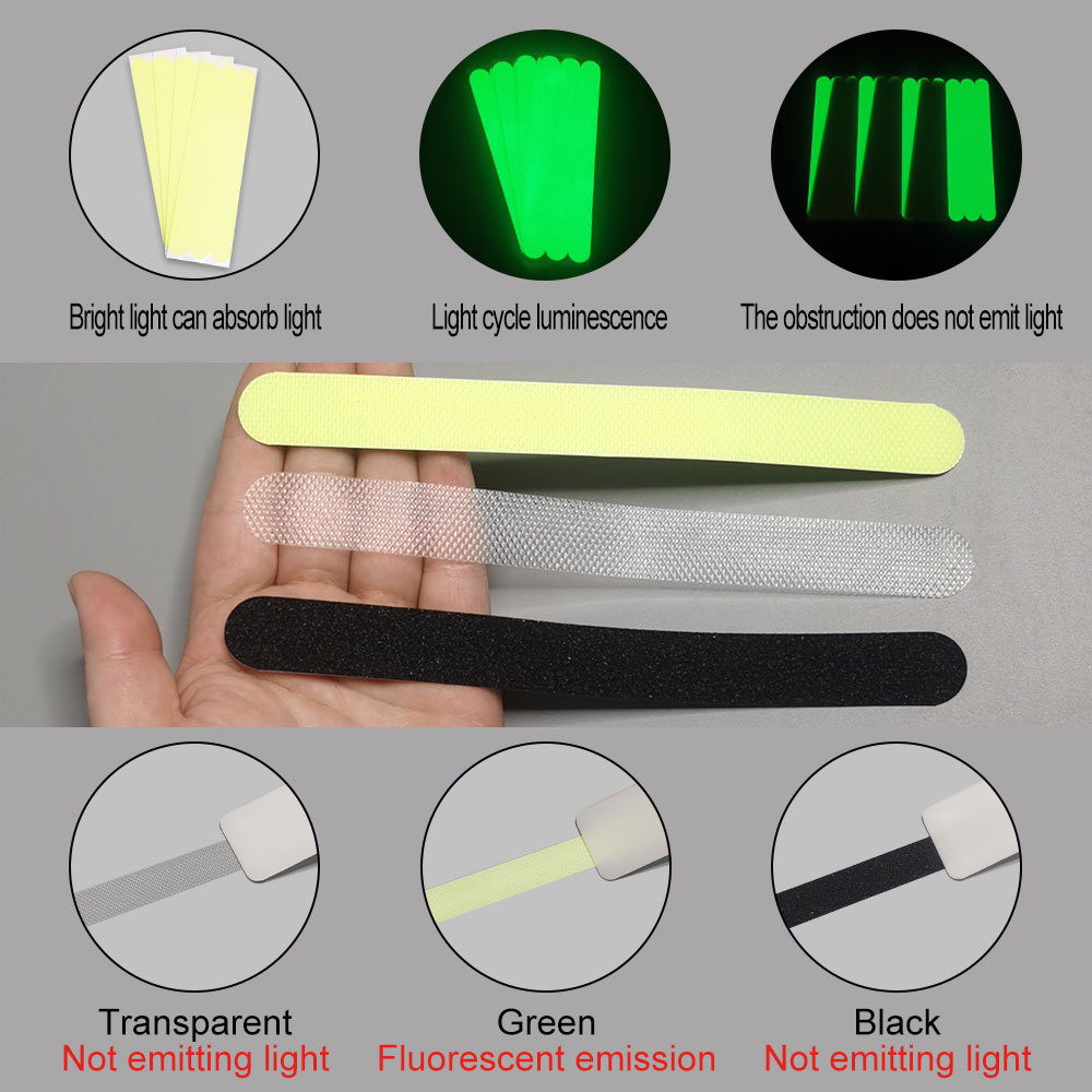 Amazon Luminous Bathroom Bathtub Stair Floor Mat Peva Transparent Anti-Slip Strip Anti-Slip Sticker Anti-Slip Anti-Slip Tape