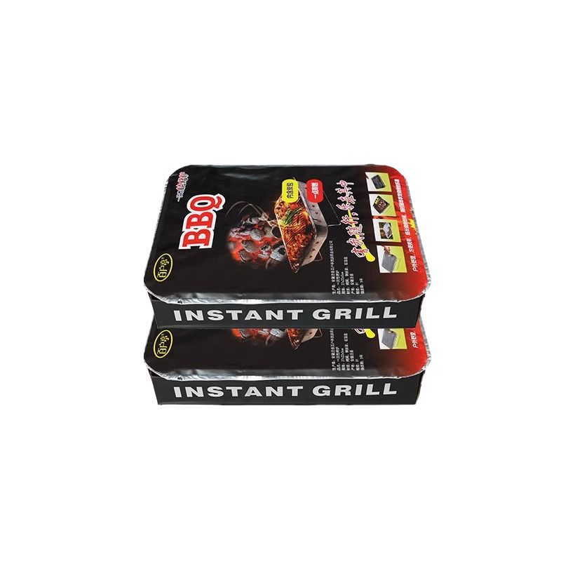 Disposable BBQ Grill Large Skewers Grilled Fish Grill Convenient Household Barbecue Outdoor Charcoal Stove Carbon Grill