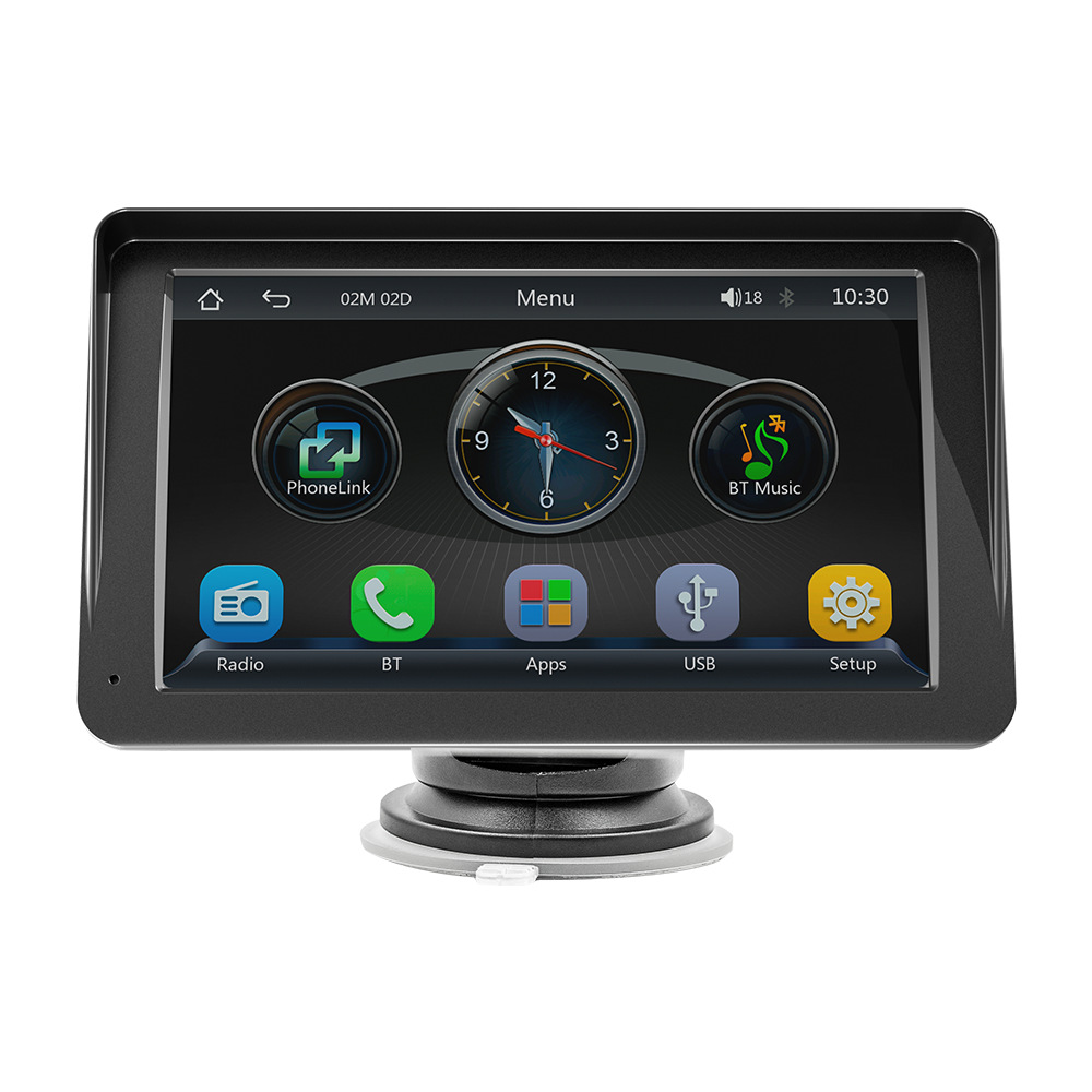 Cross-border 7-inch carplay portable screen car navigation Bluetooth HD reversing image central control Bluetooth car MP5