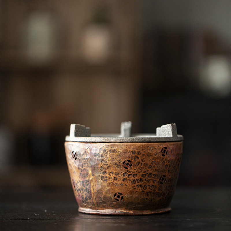 Медная спиртовая печь, угольная печь, для чайной церемонии