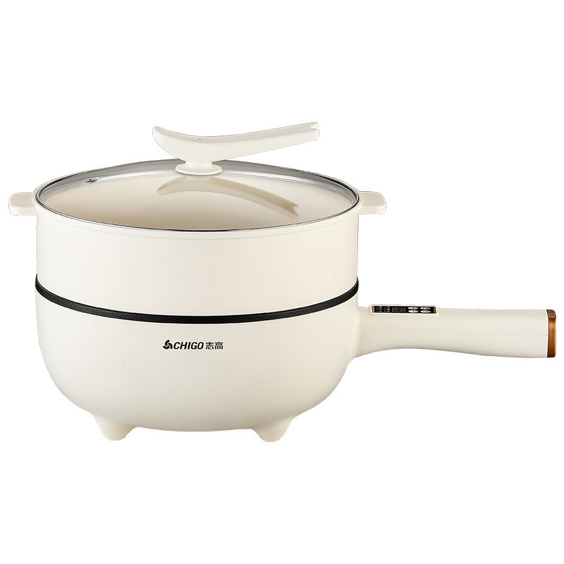 Chigo Electric Wok Household Multi-Functional Cooking Non-Stick Electric Cooker Student Dormitory Electric Hot Pot Steaming, Frying and Frying All-In-One Pot